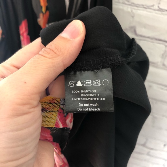 NWT Nightwalker Black Floral Maxi Dress - Picture 7 of 7